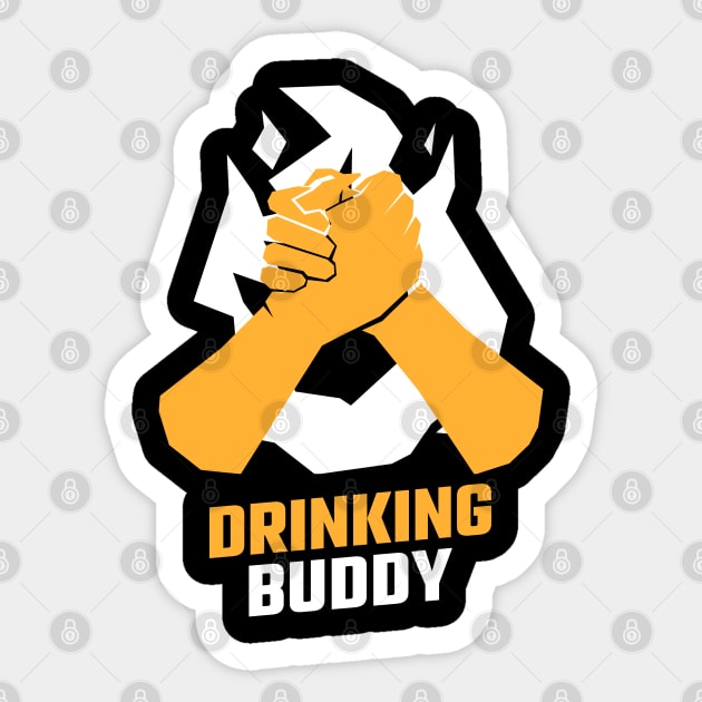 Drinking Buddy Sticker by BeerShirtly01